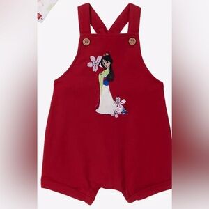 Disney Mulan Boxlunch exclusive Infant overall size 3M